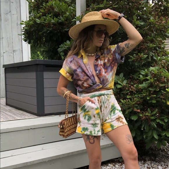 SOLD Woven Rattan Tan & Brown Mini Summer Bag - Picture 12 of 13